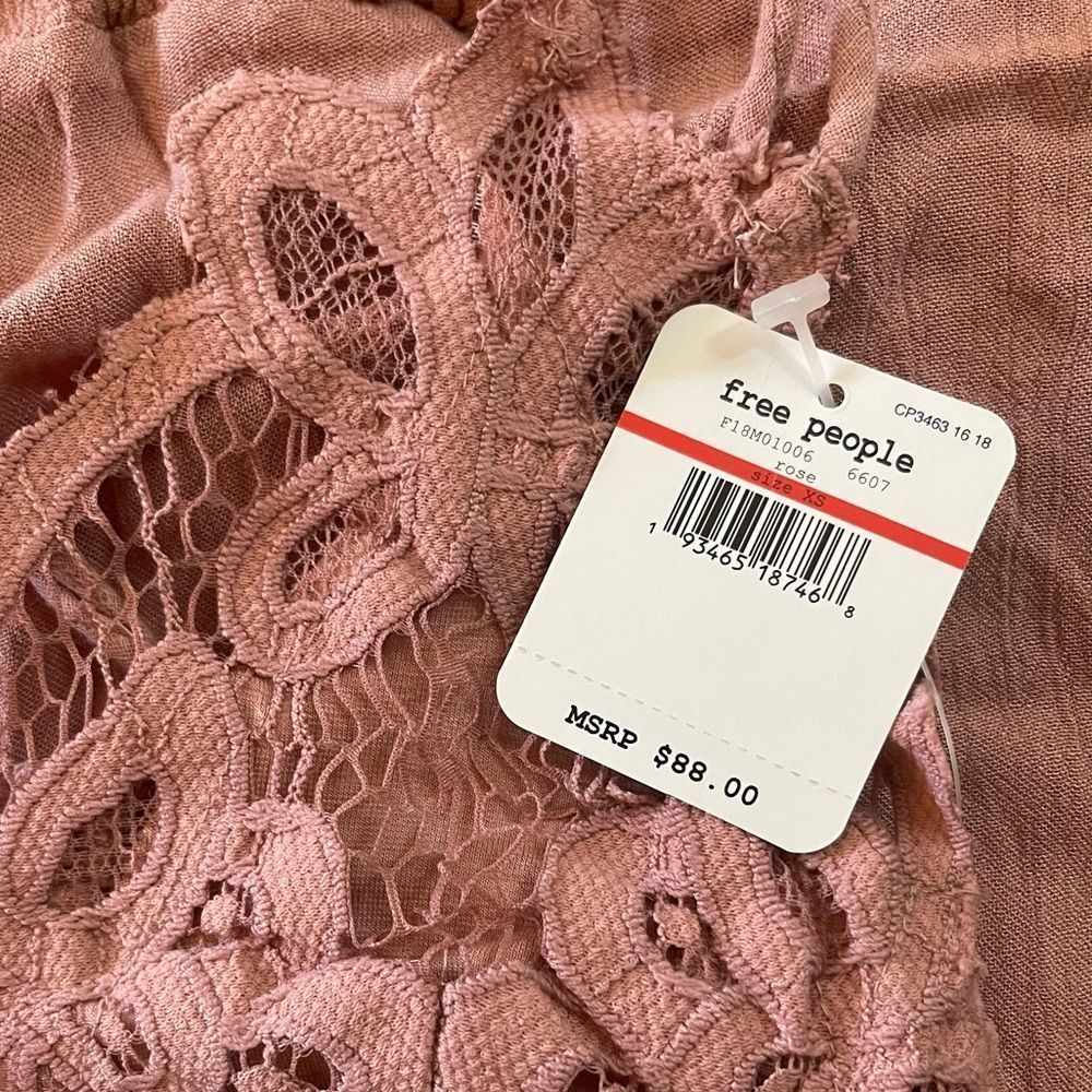 Free People Adelia Slip Dress “Rose” Size XS NWT - Picture 13 of 14